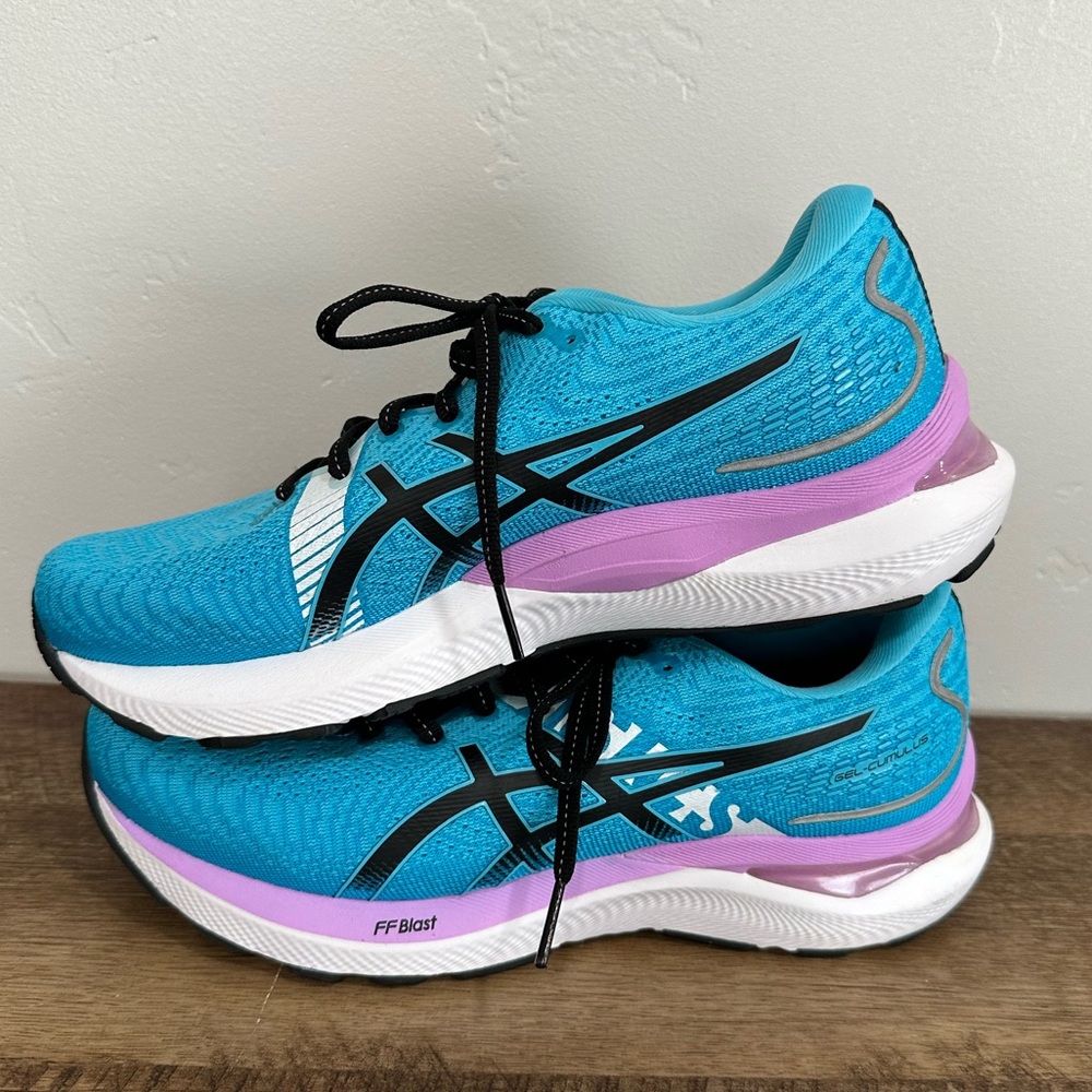 ASICS Women's Gel-Cumulus 24 EKIDEN Running Shoes. Sz 7.5.Aquarium/Black - Picture 5 of 12